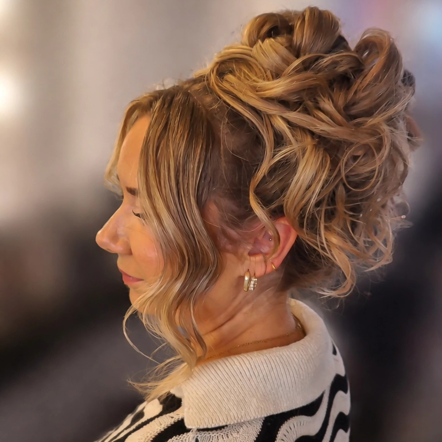 Editorial textured updo